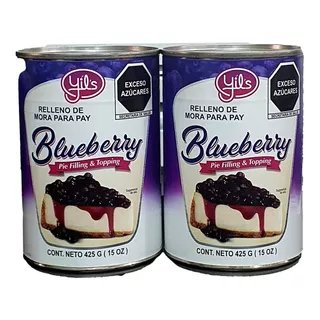 2 Pack Mora 100% Pure Relleno Pay Blueberry Yils 425grs