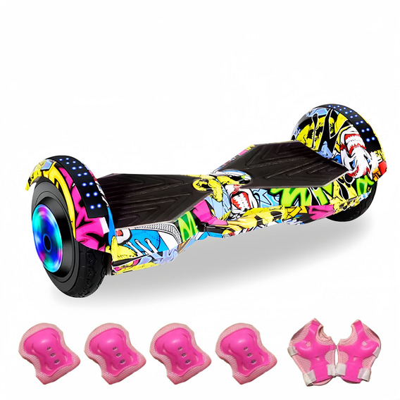 Scooter Hoverboard Patin Musica Luces Bluetooth 8 Pulgadas