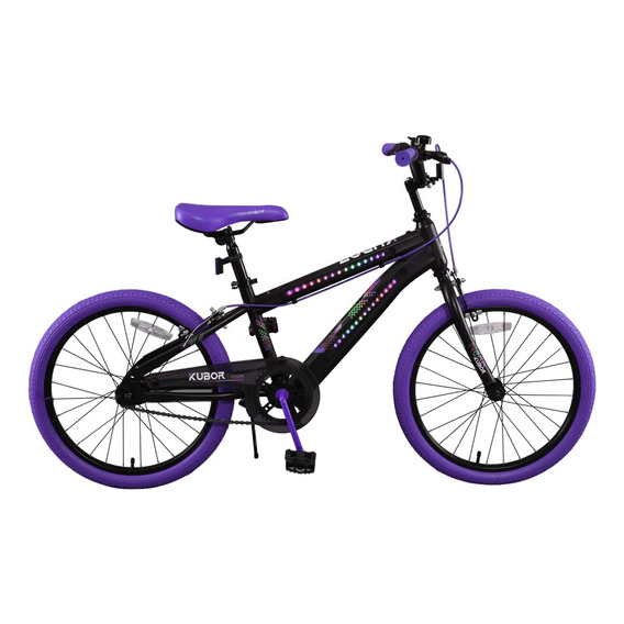 Bicicleta Para Niño De Montaña Neon Rodada 20 Kubor Color Violeta Tamaño Del Cuadro 20  