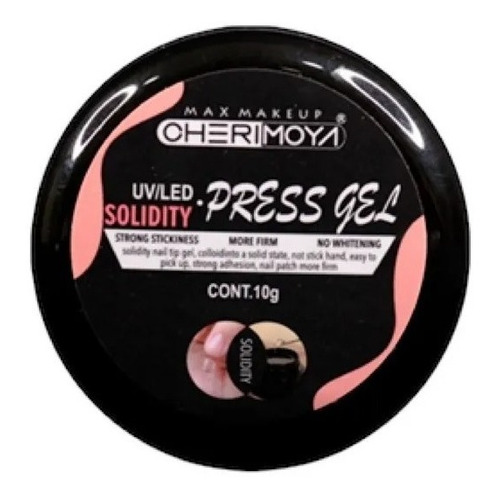 Gel Sólido Para Soft Gel Uv/led Press Gel 10g Cherimoya
