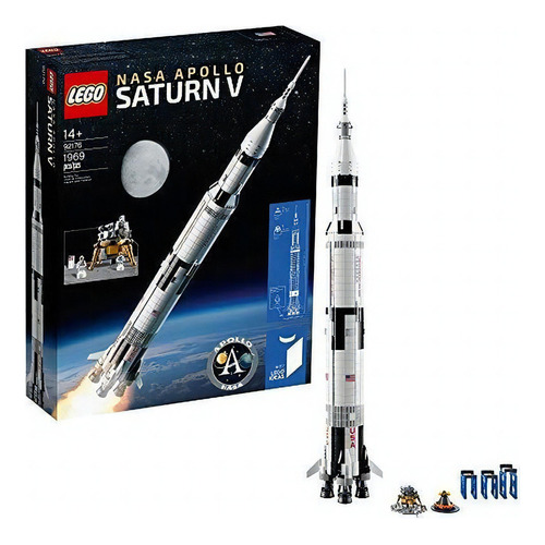 Lego Ideas Nasa Apollo Saturn V 92176 Modelo De Cohete Espac
