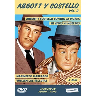 Abbott Y Costello Vol.2e (4dvd) Habladas En Español Latino