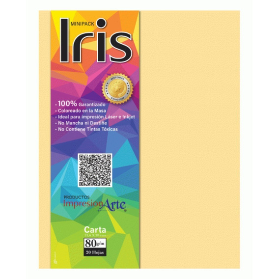 Hojas Iris Minipack Carta Sepia Piel 2x Pqte* 20 Hojas