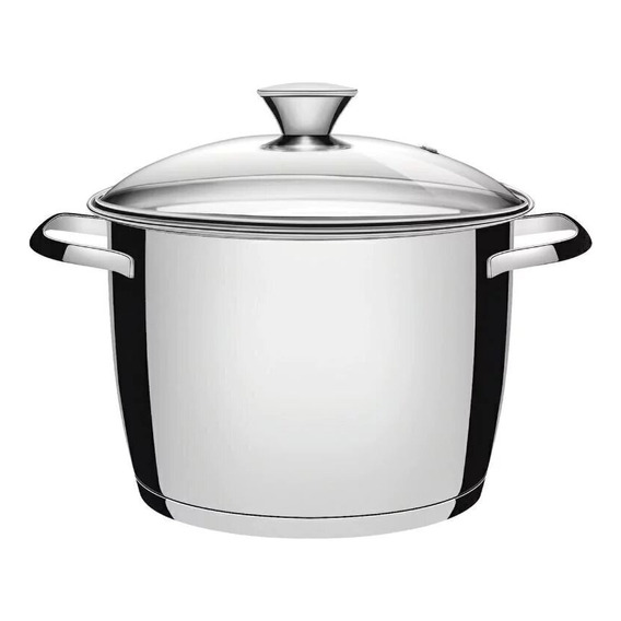 Olla Acero Inox 24 Cms Tramontina 7.40 Lts Fondo Triple 