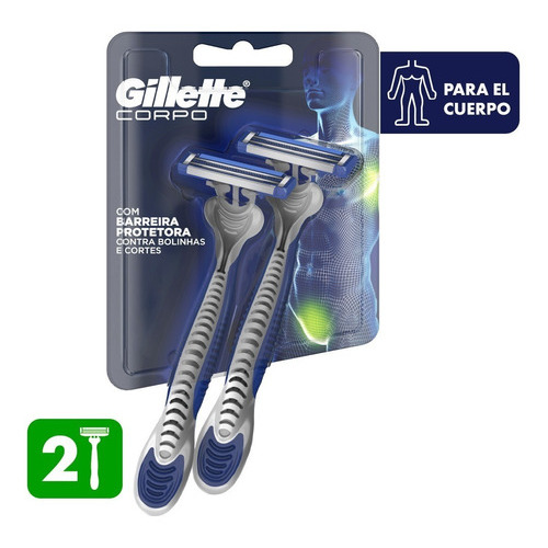 Gillette Cuerpo Afeitadoras Desechables 2 Unidades