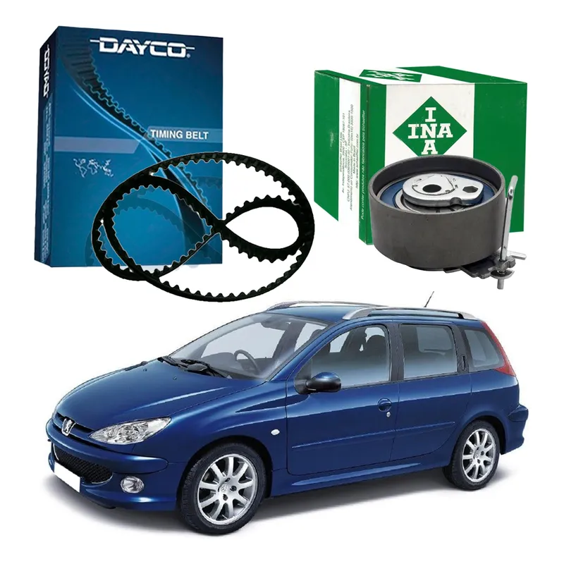 Kit Correia Dentada Tensor Peugeot 206 Sw 1.4 8v 2006 A 2008