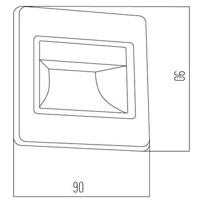 Embutido Pared Ideal Escalera Web Led Blanco Exterior Sf Blanco