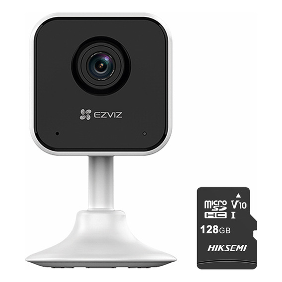 Ezviz Mini Cámara Wi-fi C1hc-plus-128 2mp Micrófono Y Bocina Para Audio De Dos Vías C1hc-1080p Con Memoria Microsd De 128gb Detección De Movimiento Ideal Para Uso En Interior