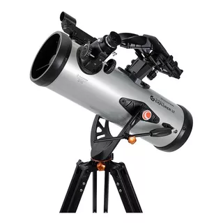 Telescopio Celestron Autoguiado Por Celular Explorer 114az Color Gris