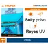 Lona multiuso Truper LT-34Z impermeable de 3m x 4m color azul