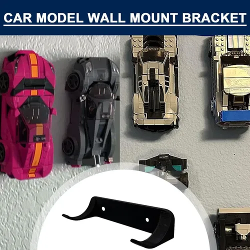 Soporte De Pared Para Coches Modelo – Pack De 12 Soportes De Exhibición Con 24 Tornillos, Para Coleccionistas Y Entusiastas (negro)
