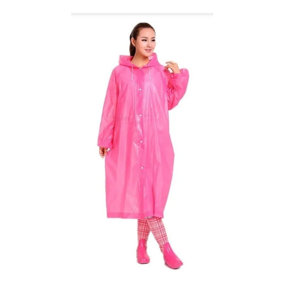 Carpa Capa Eva Botones Para La Lluvia Unisex