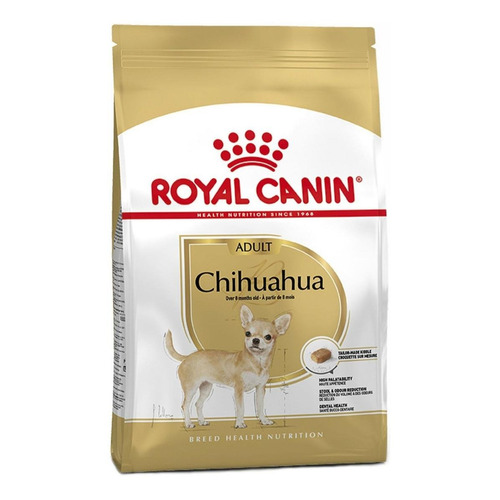 Alimento Royal Canin Breed Health Nutrition Chihuahua para perro adulto de raza pequeña sabor mix en bolsa de 1.5kg