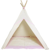 Tenda Infantil + Tapete Acolchoado Rosa