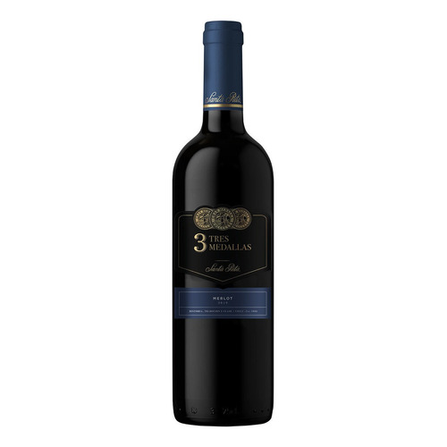 Vino Tinto Santa Rita Tres Medallas Merlot 750ml