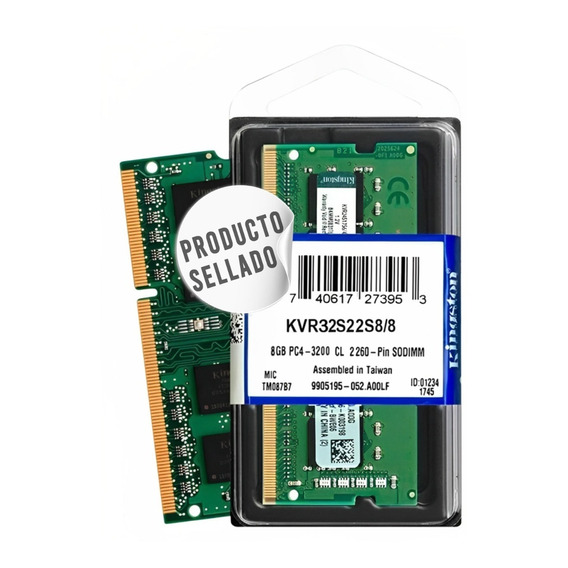 Memoria Ram 8gb 3200mhz Laptop Dd4 Kingston