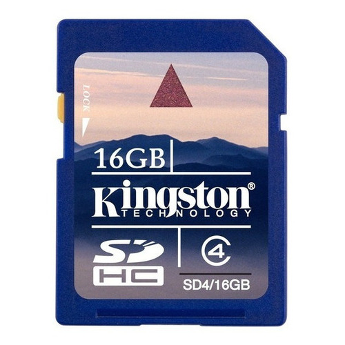 Memoria Sdhc 16gb Kingston Cl4 Flash Card Esc 4mbps .iia