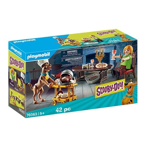 Figura Armable Playmobil Scooby-doo! Cena Con Shaggy 42 Pc