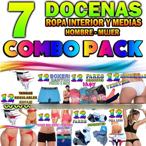 Pack de mujeres para hombres en ropa interior hotsell