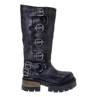 Botas Altas Anca & Co Hebillas Cuero Vacuno Mujer Austria