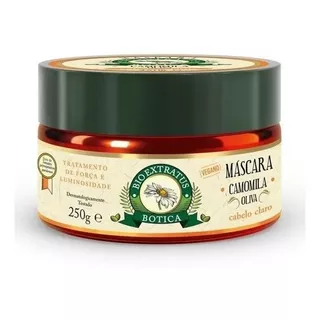 Máscara Botica Camomila Cabelos Claros 250g Bio Extratus 