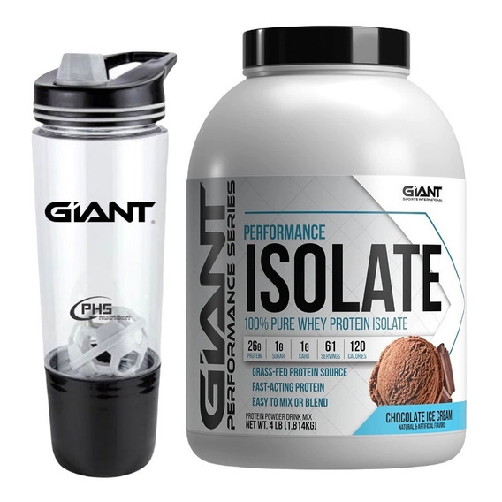 Giant Proteína Isolate 100% Pure Whey Isolate 4lbs/1.814kg 