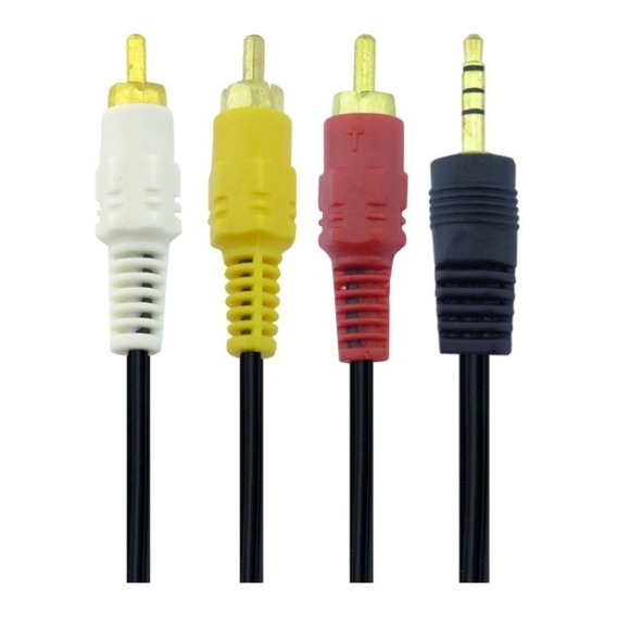 Cable Rca 3x1 Plug Dorado