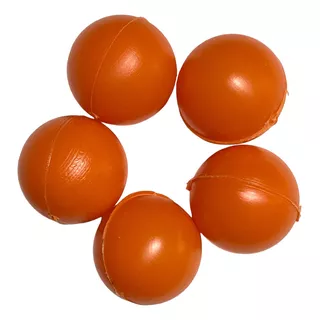 100 Bolinhas Tipo Ping Pong Para Artesanato Bolas Coloridas Cor Laranja