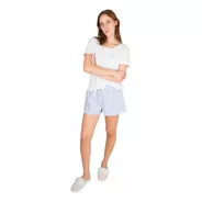 Pijama Conjunto Annis Corto Dama Verano Short Mujer Rayado