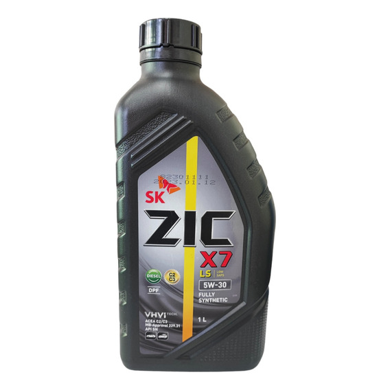 Aceite Motor 5w30 Sintetico Zic X7 1 Litro