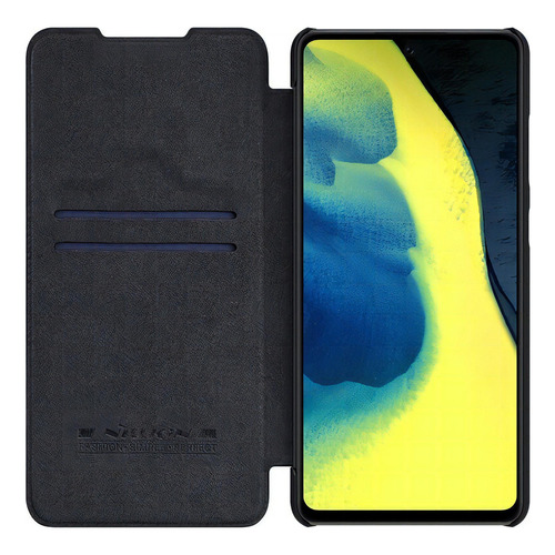 Samsung Galaxy A72 Flip Cover Premium Nillkin Ecocuero Color Negro