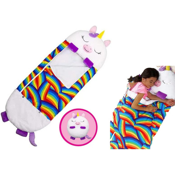 Saco De Dormir Y Almohada Para Niños 2 En 1 Diseño Adorable