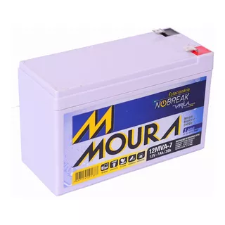 Bateria Moura Gel Selada 12v 7ah - Tecnologia Agm- No-break