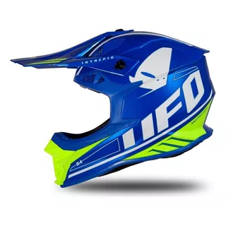 Casco Moto Ufo Cross Enduro Intrepid Fluor Solomototeam