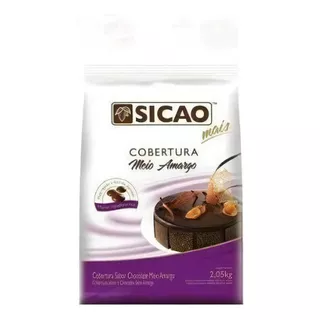 Gotas Cobertura Sicao Meio Amargo Mais 2,05kg Callebaut