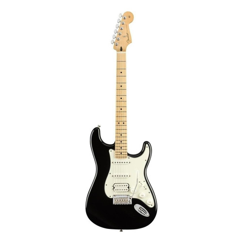 Guitarra eléctrica Fender Player Stratocaster HSS de aliso black brillante con diapasón de arce