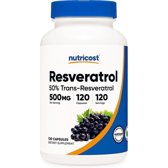 Original Nutricost Resveratrol, 500mg 120cap 50% Trans-resve