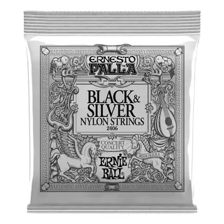 Encordoamento Ernie Ball Ernesto Palla Nylon Black & Silver