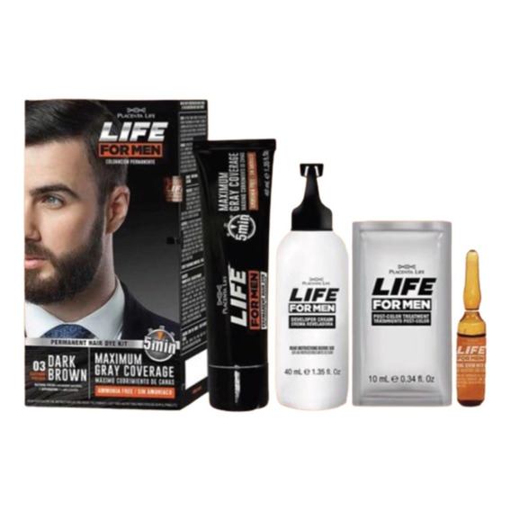 Tinte Masculino Placenta Life For Men Sin Amoniaco