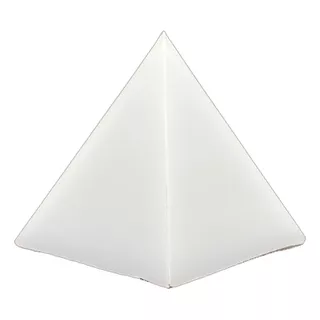 Molde De Pirâmide Equilateral Polipropileno (5cm X 5cm) Cor Branco