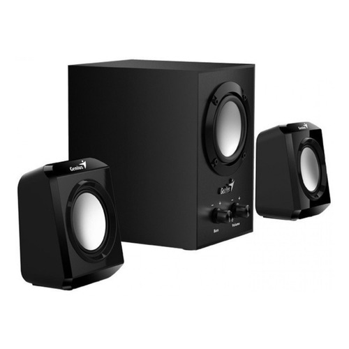 Parlantes Para Pc Notebook O Tv 2.1 Subwoofer Graves Genius sw-2.1 300 10w Color Negro