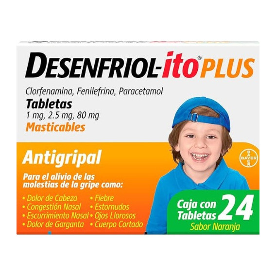 Antigripal Infantil Desenfriol-ito Plus, 24 Tabletas