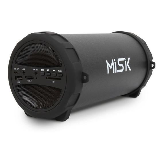 Misik - Bocina Bluetooth Portatil Bazooka - Usb, Sd Y Fm Color Negro