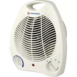 Caloventor Eléctrico Crivel Cv-13 Termostato Frio Caliente Color Blanco