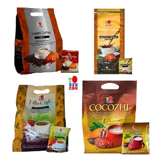 Café Lingzhi 3 En 1, Negro 2 En 1, Vita Café Y Cocozhi Dxn