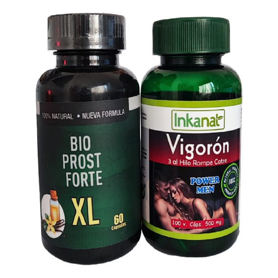 Bioprost Xl Virilidad Potenciador + Vigoron Pack 2-agrand Pn