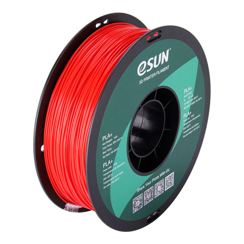 Esun PLA+ filamento 3D de 1.75mm color fire engine red