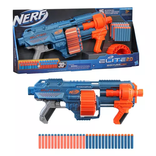 Lançador De Dardos - Nerf - Elite 2.0 - Schockwave - Hasbro