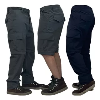 Cargo Pantalon Desmontable 4 Colores Secado Rapido  Jeans710