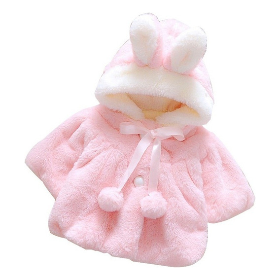 Bebé Niña Invierno Lindo Abrigo Con Capucha Ropa Capa